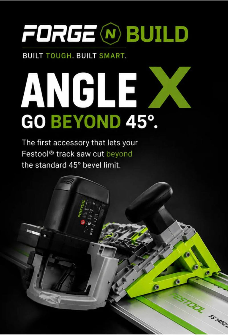 Angle X™️ – Track Saw Angle Cutting Guide
