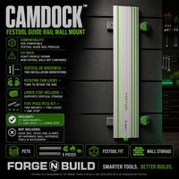 01 — CamDock™ Festool track rail wall mount kit cover