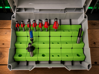 02 — Installed demonstration top view — multiple sets shown