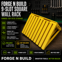 01 — Forge N Build 9-Slot Square Wall Rack cover