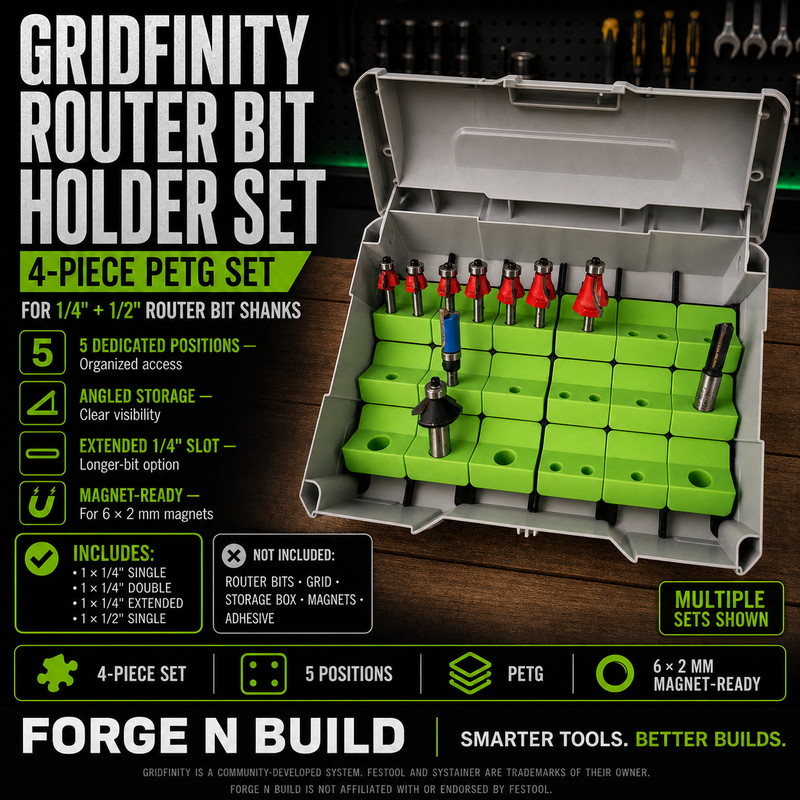 01 — Gridfinity Router Bit Holder Set cover