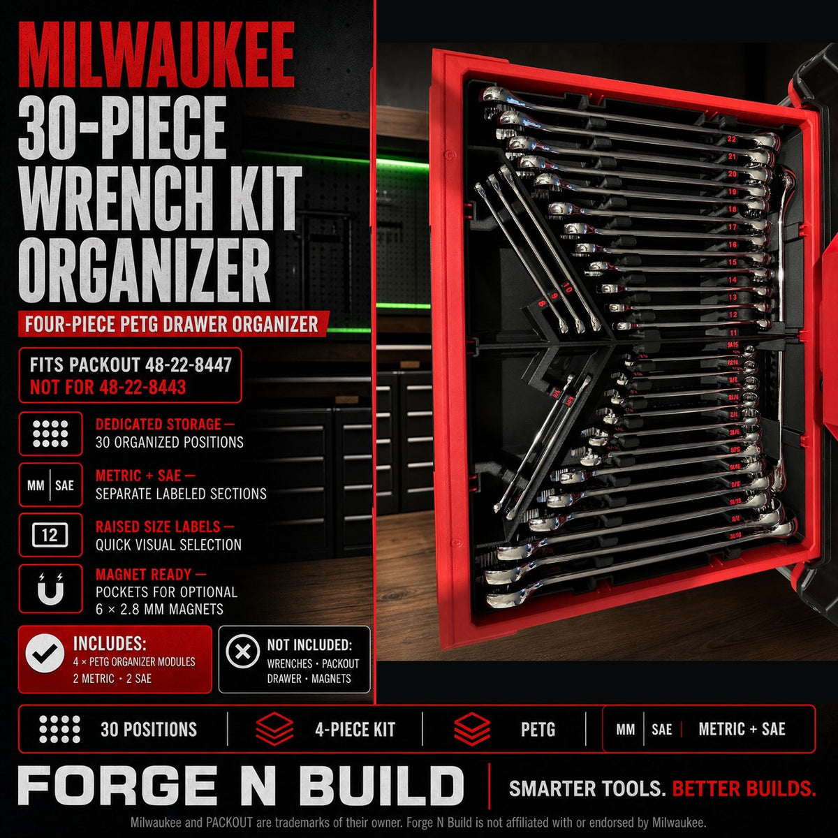01 — Milwaukee 30-Piece Wrench Kit Organizer cover