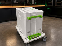 02 — StackTrack™ green PETG upper and lower holders installed on Systainer T-Loc box