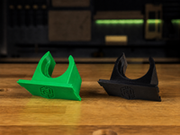 HoseSnap PETG clip color options — Black and Green