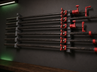 03 — Wide Forge N Build Clamp Wall Rack installation