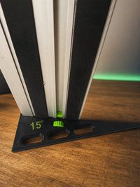 06 — BevelLift™ underside guide-rail fit view