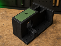 07 — Black base jig with green 1/2-inch template installed