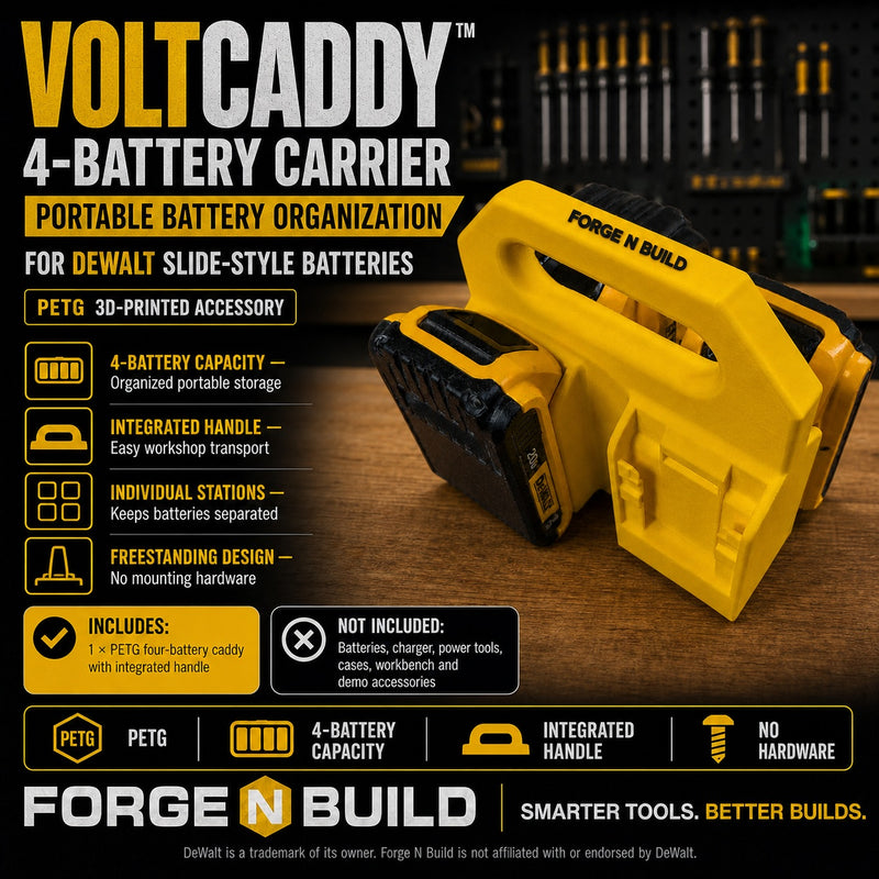 01 — VoltCaddy™ 4-Battery Carrier cover