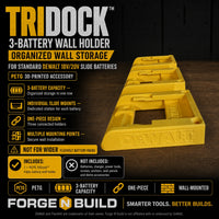 01 — TriDock™ 3-Battery Wall Holder cover